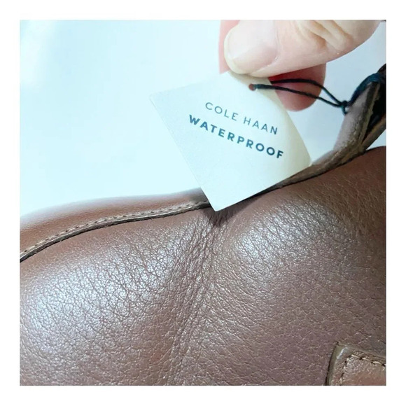 NEW Cole Haan River Waterproof Pebbled Leather Booties size 10 - Picture 8 of 13